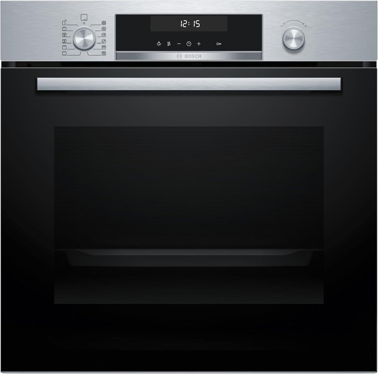 Bosch - Horno multifunción pirolítico, 60 cm. de ancho, Serie 6, Home Connect, 3D Hotair, Autolimpieza, Mandos ocultables, Nergo, HBG578ES7