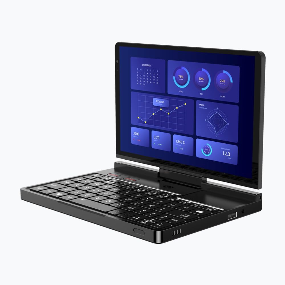 GPD Pocket 4 (8840U) Ultra Mobile PC de aluminio con Windows 11, pantalla 8.8 Ultra HD giratoria 180°, Ryzen 7 8840U, RAM 16 GB LPDDR5x, SSD NVMe 1 TB, Wi-Fi 6E, Ethernet 2.5G, Bluetooth 5.3