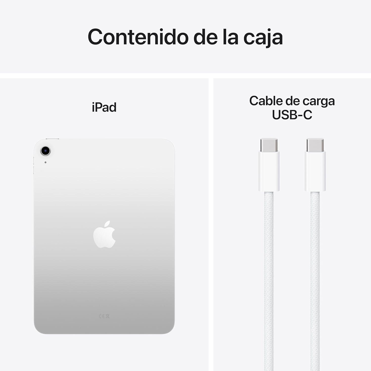 iPad de 11 Pulgadas: Chip A16, Modelo de 11 Pulgadas, Pantalla Liquid Retina, 128 GB, Wi Fi 6, cámaras Frontal y Trasera de 12 Mpx, Touch ID, autonomía para un día Entero – Plata