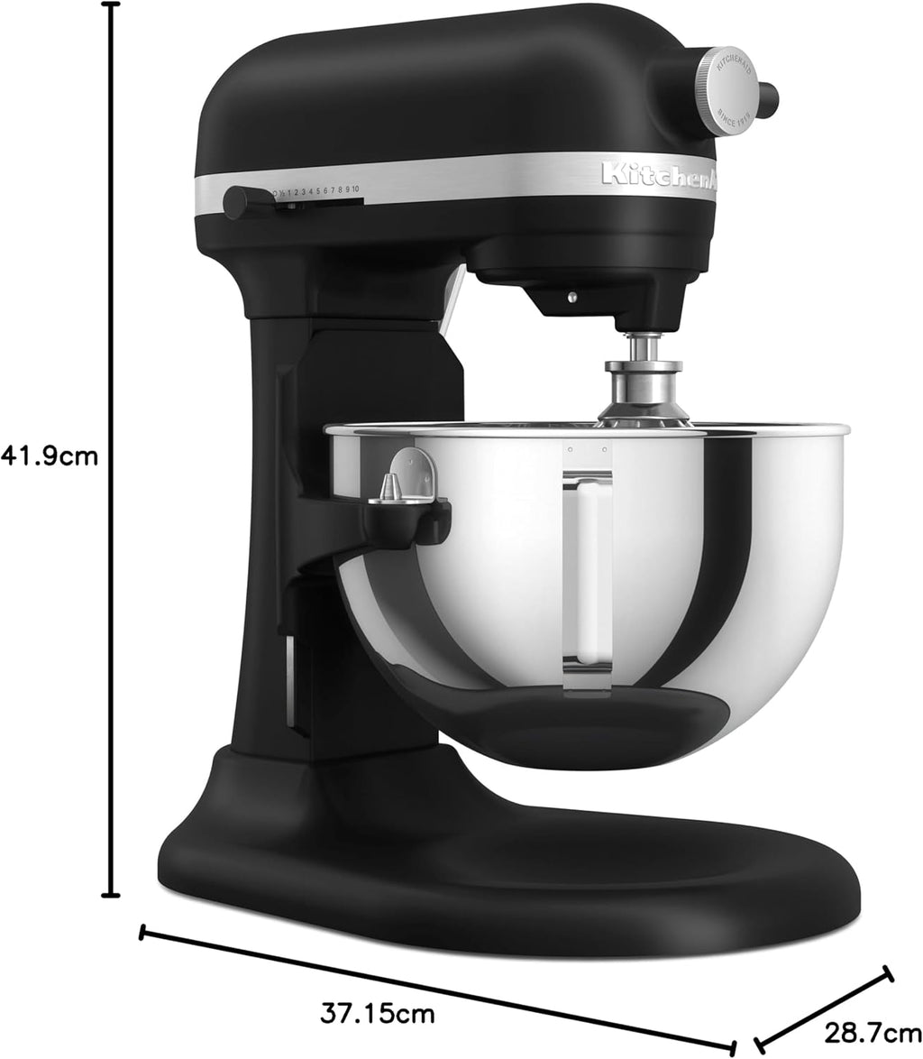 KitchenAid Heavy DUTY planeta z podnoszoną miską 5,2 l - czarny matowy 5 KSM55SXXEBM
