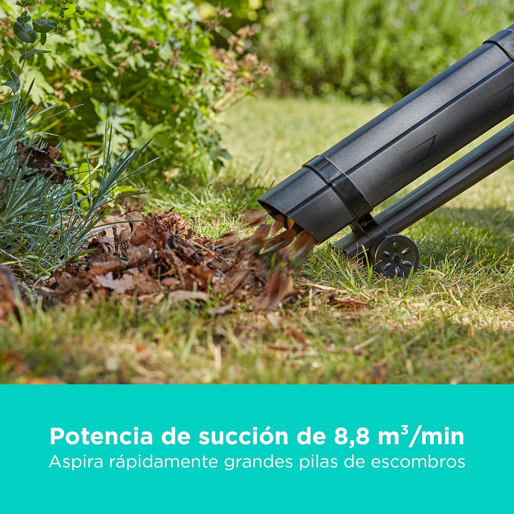 BLACK+DECKER Sopladora, aspiradora y trituradora de Hojas sin Cable de 36v, con Bolsa de recolección de 45L y batería de Litio de 2.5Ah, BCBLV3625L1-QW