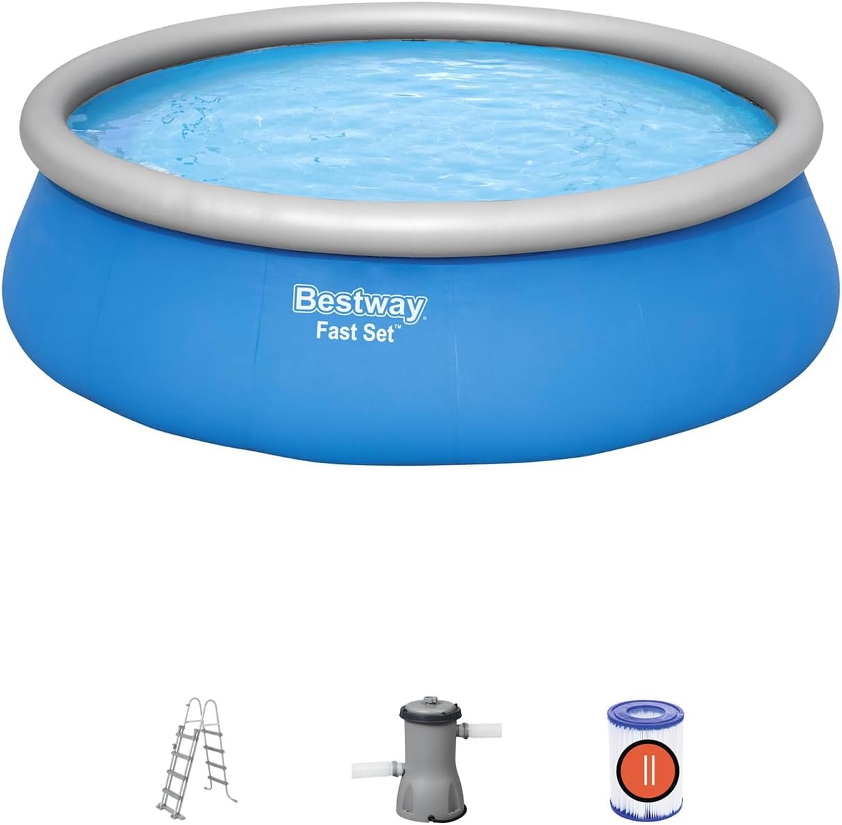 Bestway Fast Set™ 15' x 48"/4.57m x 1.22m Pool Set