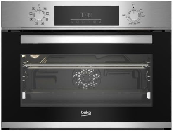 Beko BBCM12300X Horno Compacto con tecnología Aeroperfect y ventilador asistido