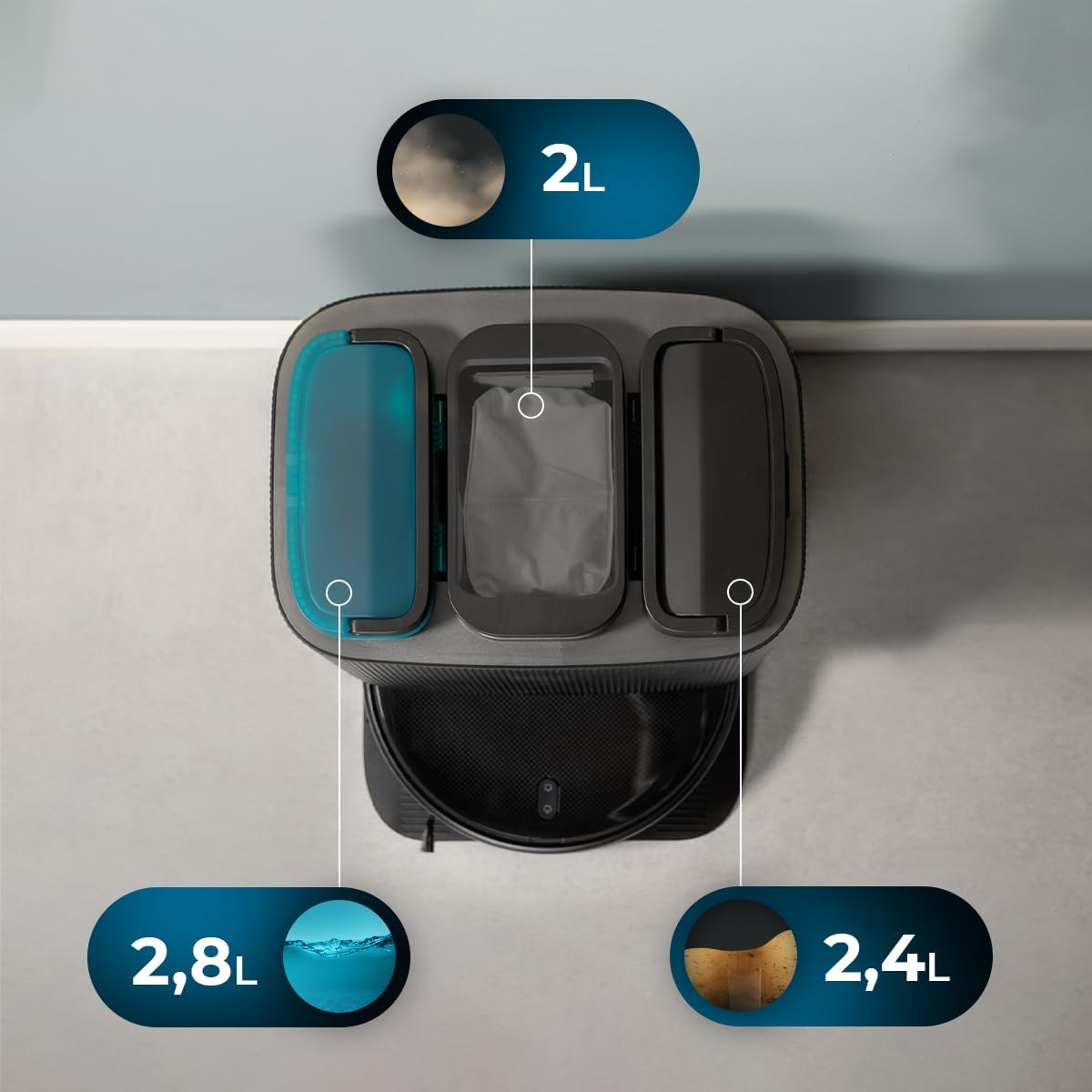 Cecotec Conga 11090 Spin Revolution Home&Wash Robot Aspirador + Estación de Vaciado Automático
