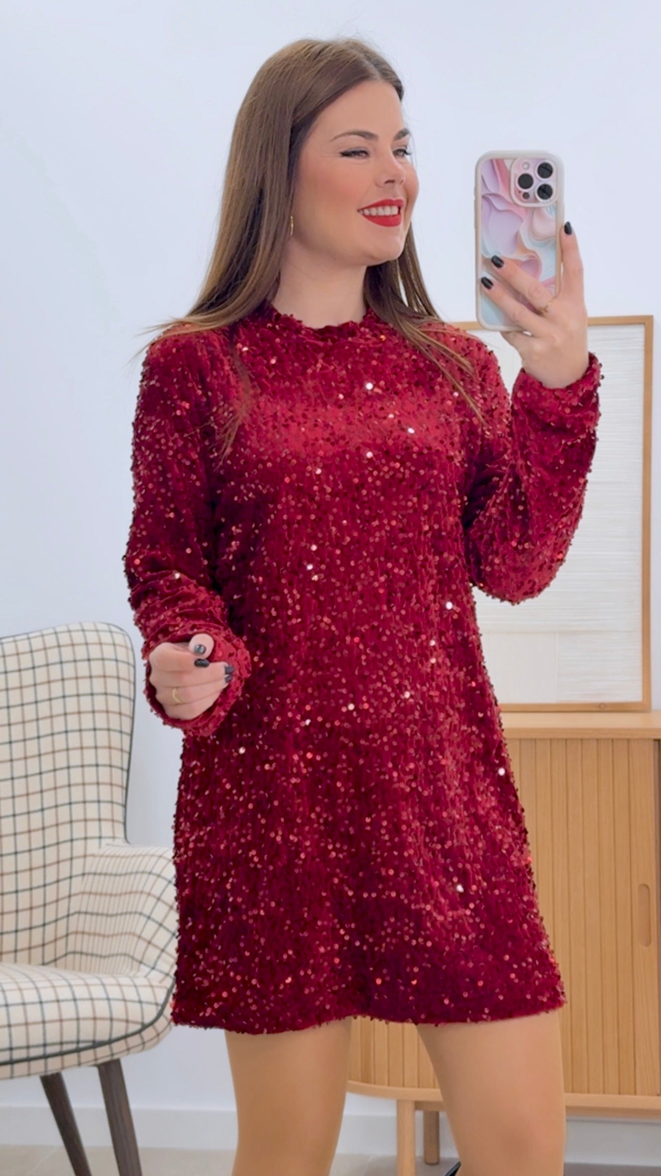 VESTIDO LENTEJUELAS