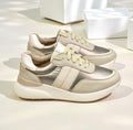 ZAPATILLAS BEIGE Y DORADO