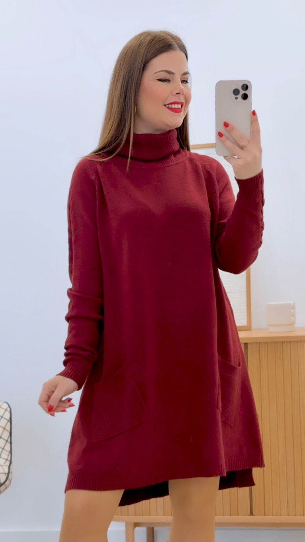 VESTIDO CUELLO BOLSILLOS