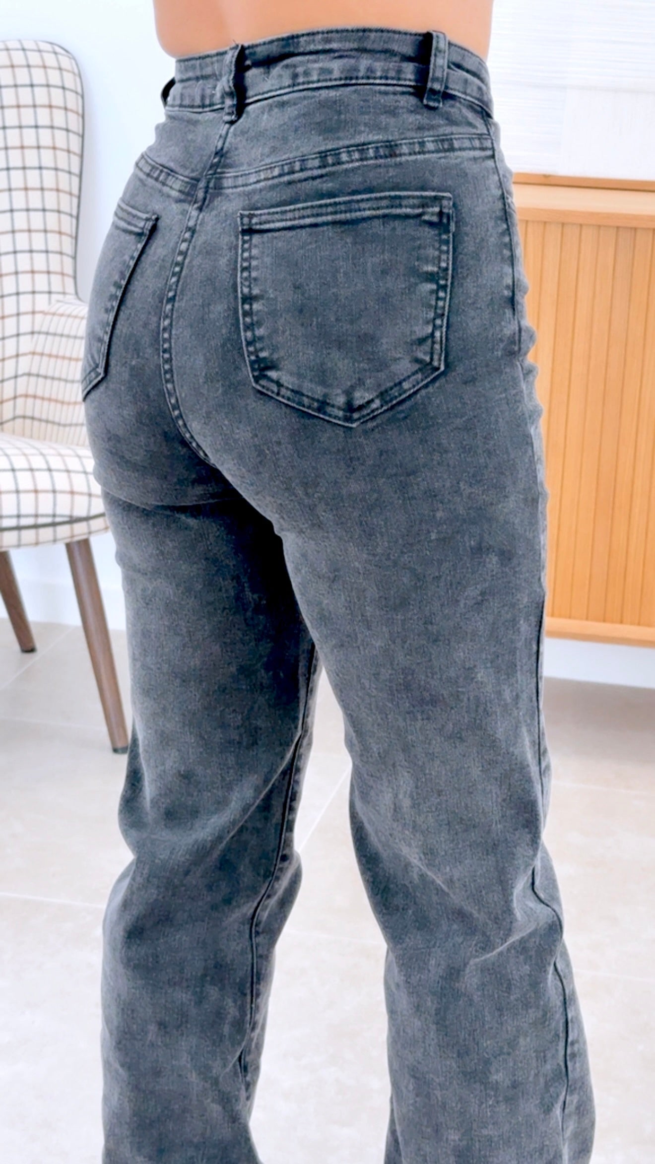 PANTAL¨®N WIDE LEG OSCURO