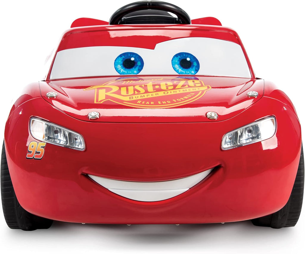 Huffy Cars Lightning Mcqueen Coche eléctrico para niños 3-5 años - Coche 6v con Luces de Trabajo y Sonido