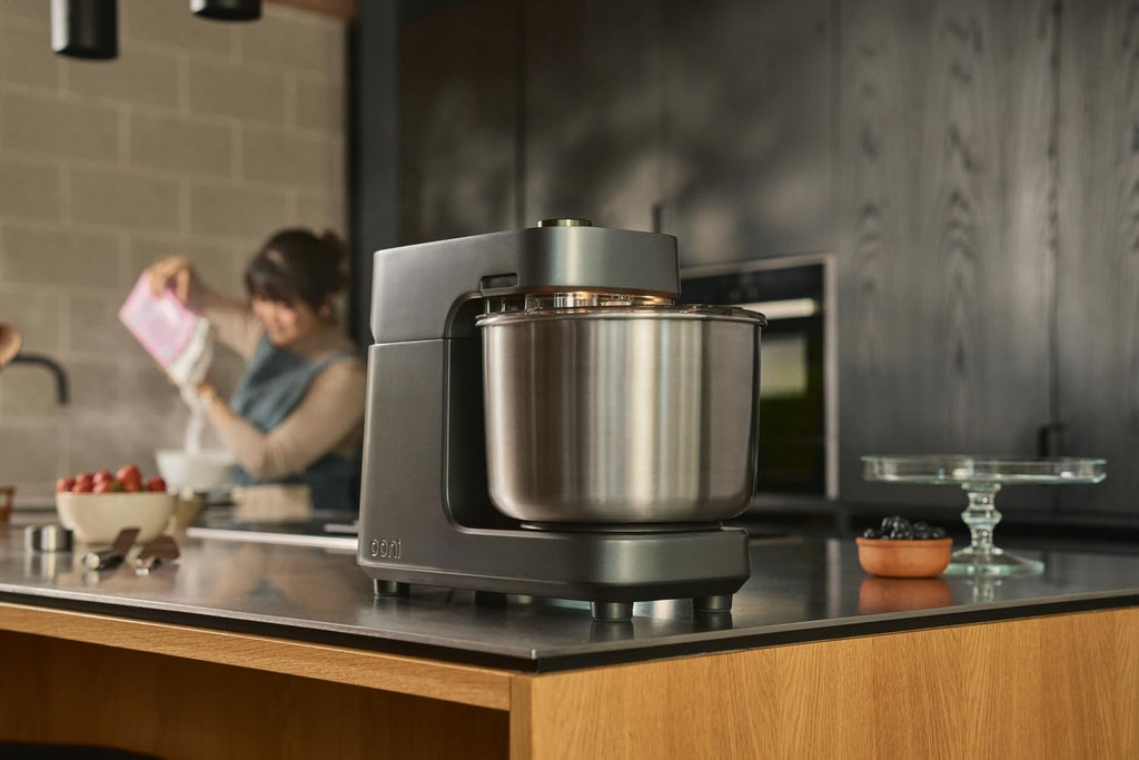 Ooni Halo Pro Mezcladora Profesional de Masa en Espiral 7,3L con Accesorios, 58 Velocidades – Ideal para Pan y Pizza – Gris Antracita