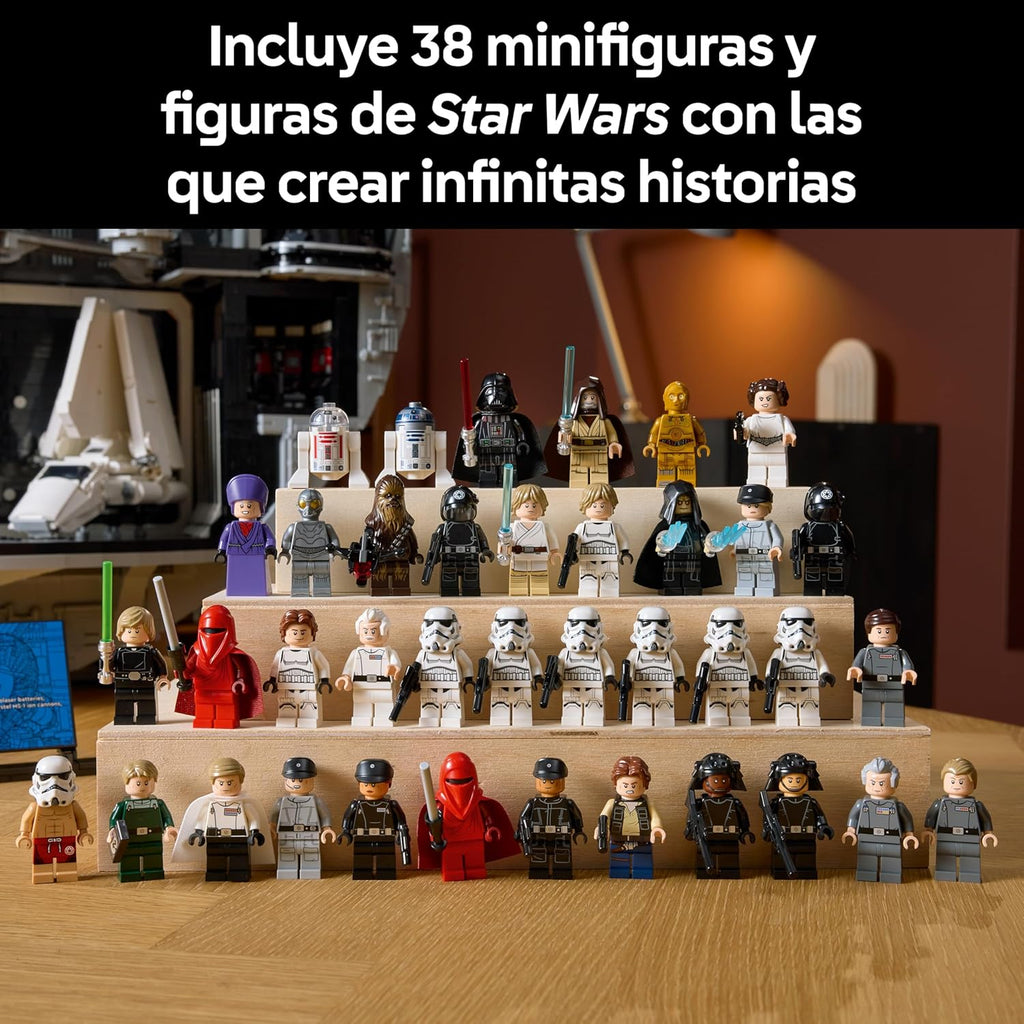 Star Wars 75419 Estrella de la Muerte - Maqueta para Adultos Interactiva UCS con 36 Minifiguras Inc. Luke Skywalker, Han Solo y Darth Vader - Regalo de Colección para Hombres y Mujeres Fans
