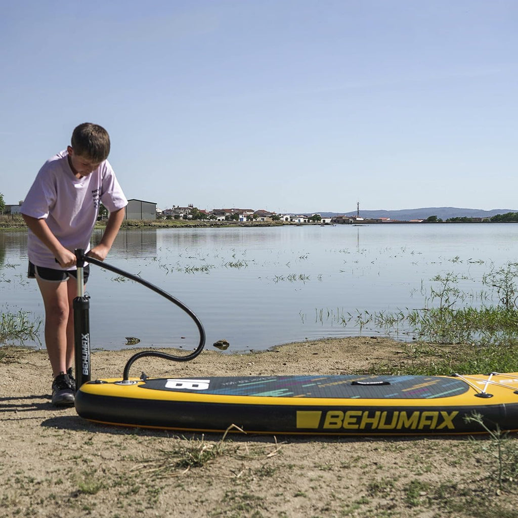 BEHUMAX - Tabla Paddle Surf Hinchable Be Wave Kids 8.6" Superficie Antideslizante,Pala de Remo Desmontable, 260 x 76 x 15 cm, 15 PSI, Kit Especial de Accesorios