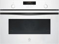 Balay - Horno compacto, 45 cm, Aire Caliente 3D, Aqualisis, Raíles Flex, Cristal blanco, 3CB5159B3