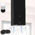 Klarstein Campana Isla Cocina, Extractor para Islas, Campana Techo Flujo Aire 641m³/h, Temporizador, Extractora Isla Regulable, Humos 3 Modos y Filtros de Carbón Activo