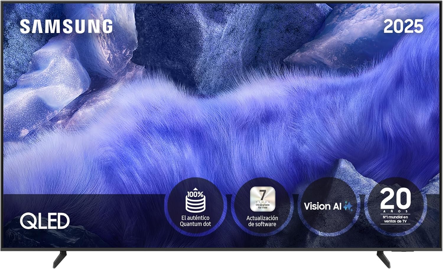 Samsung TV 55 Inch QLED QE1F 4K Smart TV with Vision AI, 100% Color Volume with Quantum Dot and more than 500 Channels TV Plus