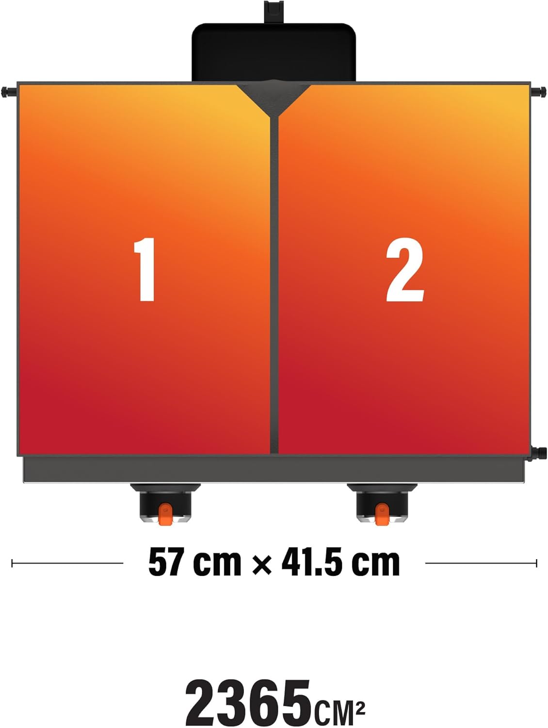 Plancha stołowa 22" (56 cm) z pokrywą, frontem ze stali nierdzewnej