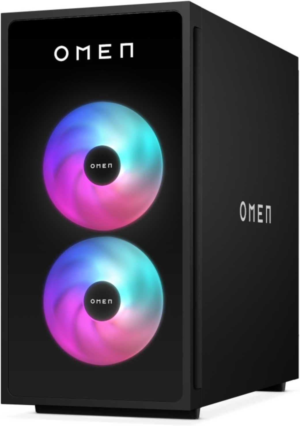 HP Ordenador sobremesa Gaming OMEN 35L GT16-0067ns (Procesador AMD Ryzen 7 8700F, 32GB RAM DDR5, 1TB SSD PCIe Gen4, NVIDIA GeForce RTX 5070 12GB, FreeDOS) - Negro