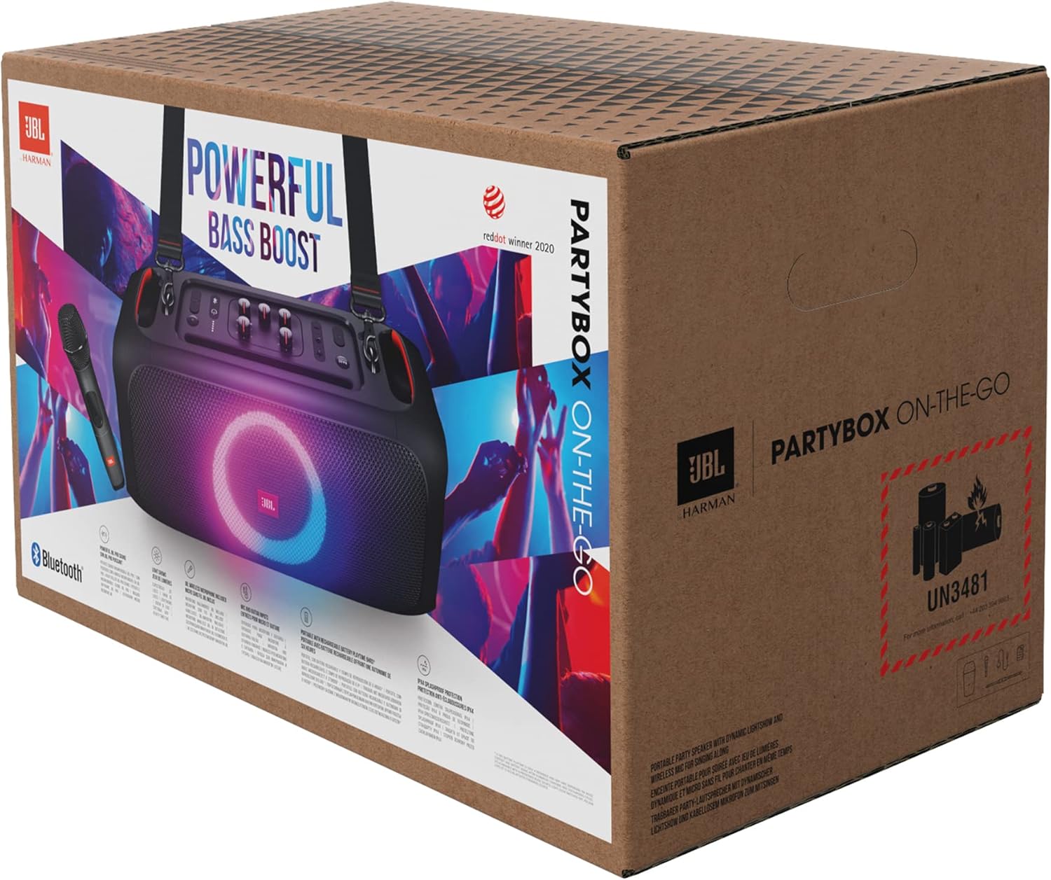 Jbl Partybox 110 JBLPARTYBOX110EU Głośnik Bluetooth, Czarny, ‎24 x 69 x 2,5 cm