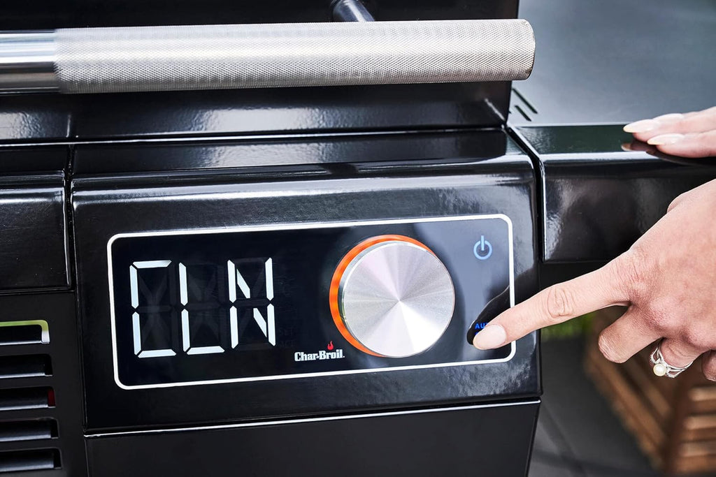 Char-Broil Barbacoa Eléctrico SMART-E - Barbacoa con E-POWER 90-370°C, control preciso de temperatura, función de limpieza - Óptimo para cocinar al aire libre, jardín y patio