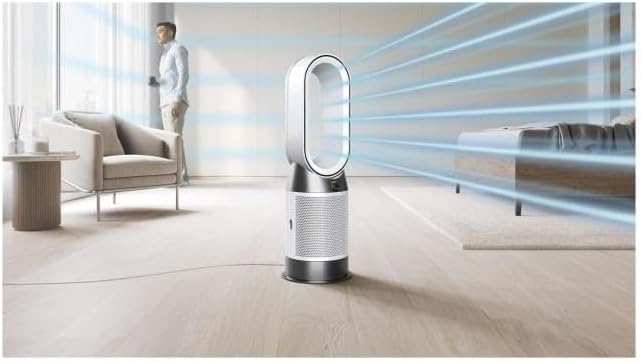 Purifier Hot+Cool HP1, ventilador, purificador de aire y calefactor, Blanco/Blanco