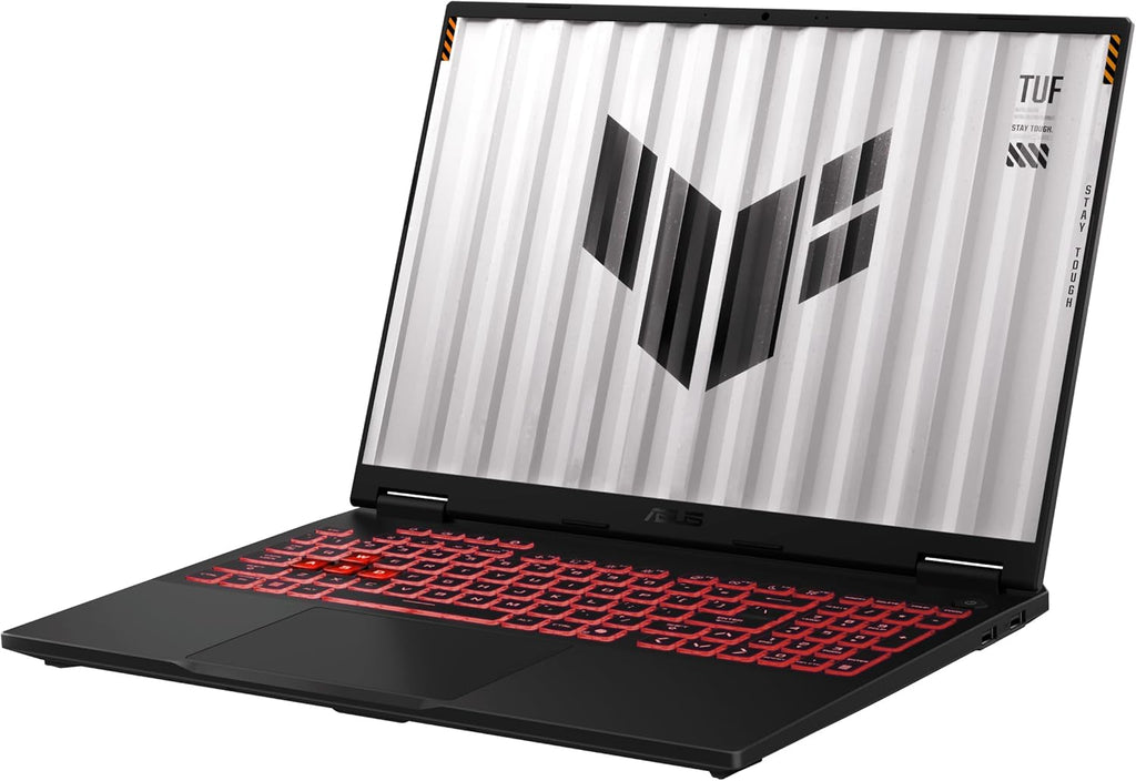 ASUS TUF Gaming A16 FA608UM-RV005 - Ordenador Portátil Gaming de 16" WUXGA 165Hz (AMD Ryzen 7 260, 32GB RAM, 1TB SSD, NVIDIA RTX 5060 8GB, Sin Sistema Operativo) Gris Jager - Teclado QWERTY español