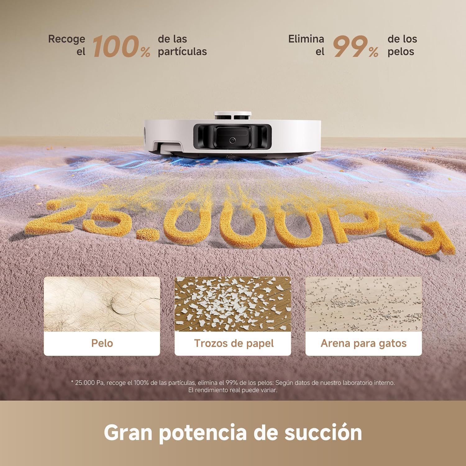 DREAME L10s Ultra Gen 3 Kit Robot Aspirador y Friegasuelos, Succión de 25.000Pa, Cepillo Lateral y Mopa Extensible, AceClean DryBoard y Autolimpieza Automática de Mopa, Secado con Aire Caliente