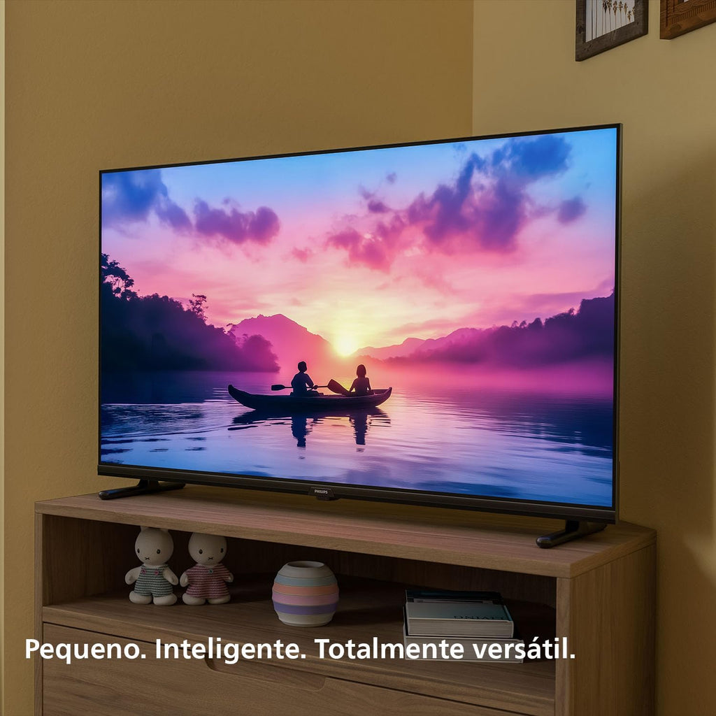 40PFS6000 HD LED Smart TV - Pantalla de 40 Pulgadas con Pixel Plus, Plataforma Titan OS y Sonido Dolby Digital - Funciona con Alexa y con el Asistente de Voz de Google