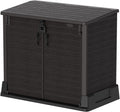 Duramax - Arcón cubre cubos exterior - 850 L - PVC - color marrón