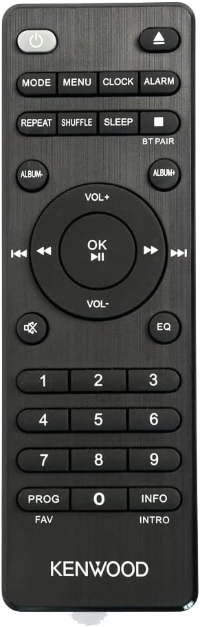 Microcadena HiFi Kenwood M-725DAB-B con CD, USB, Dab+ y Bluetooth Audio-Streaming. Color: Negro - Mini Equipo de Musica para casa