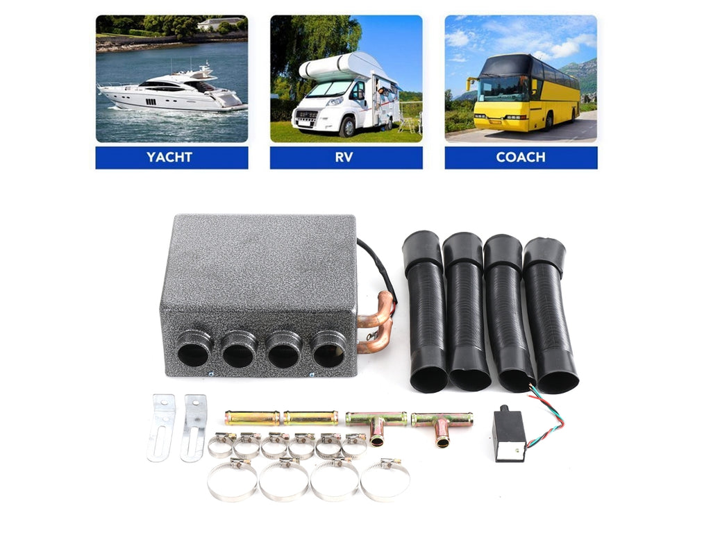 Aquecedor De Carro, 12v, 80w, Nãºcleo De Aquecimento De Cobre, Eficiente Em Energia, Baixo Ruãdo Oem
