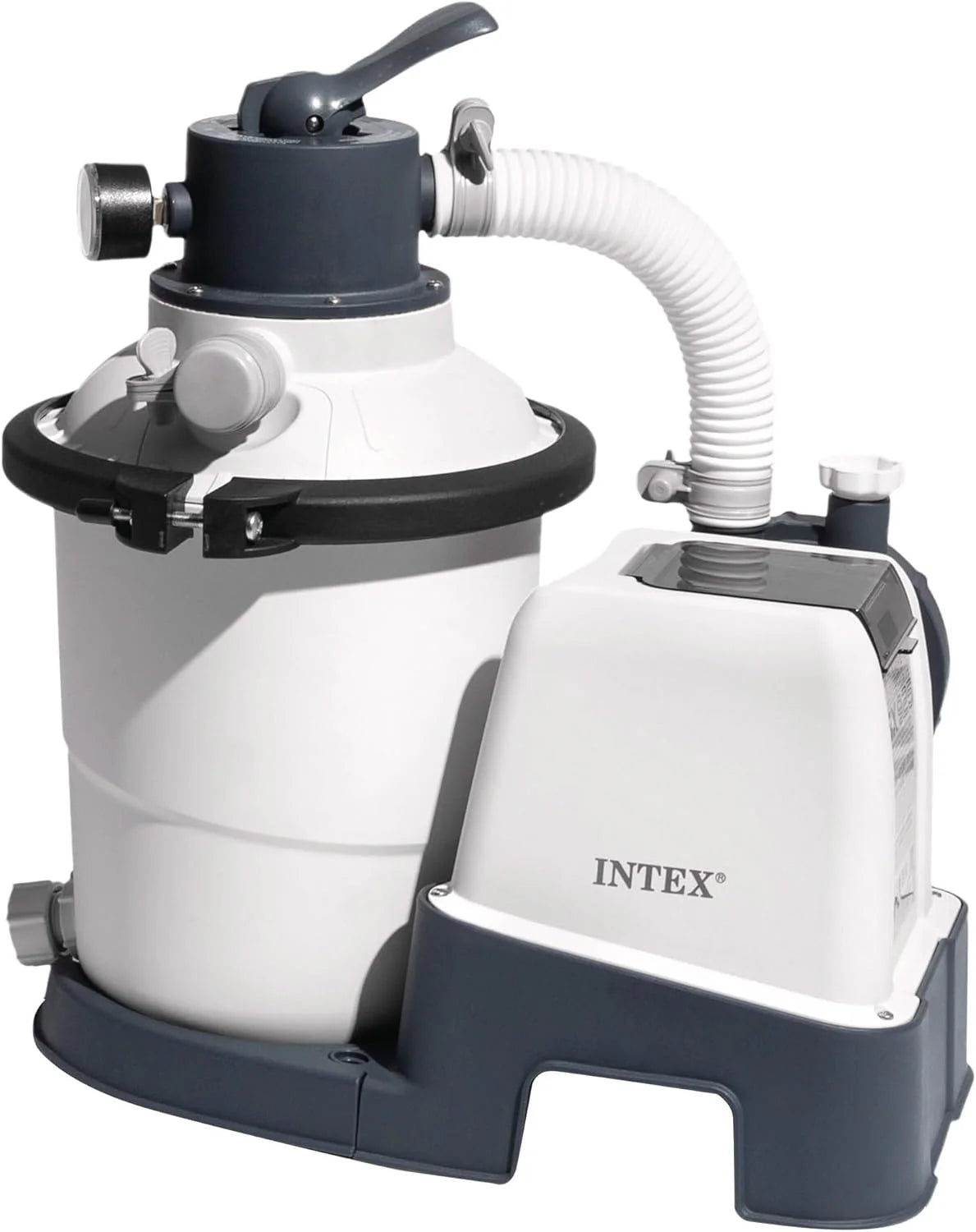 Intex 55228 – Krystal Clear Sand Treatment Plant 12,000 L/H, Pool Sand Purifier, Pool Filter, Pool Pump/For Detachable Pools up to 66,000 L., 6 Functions and Locking System