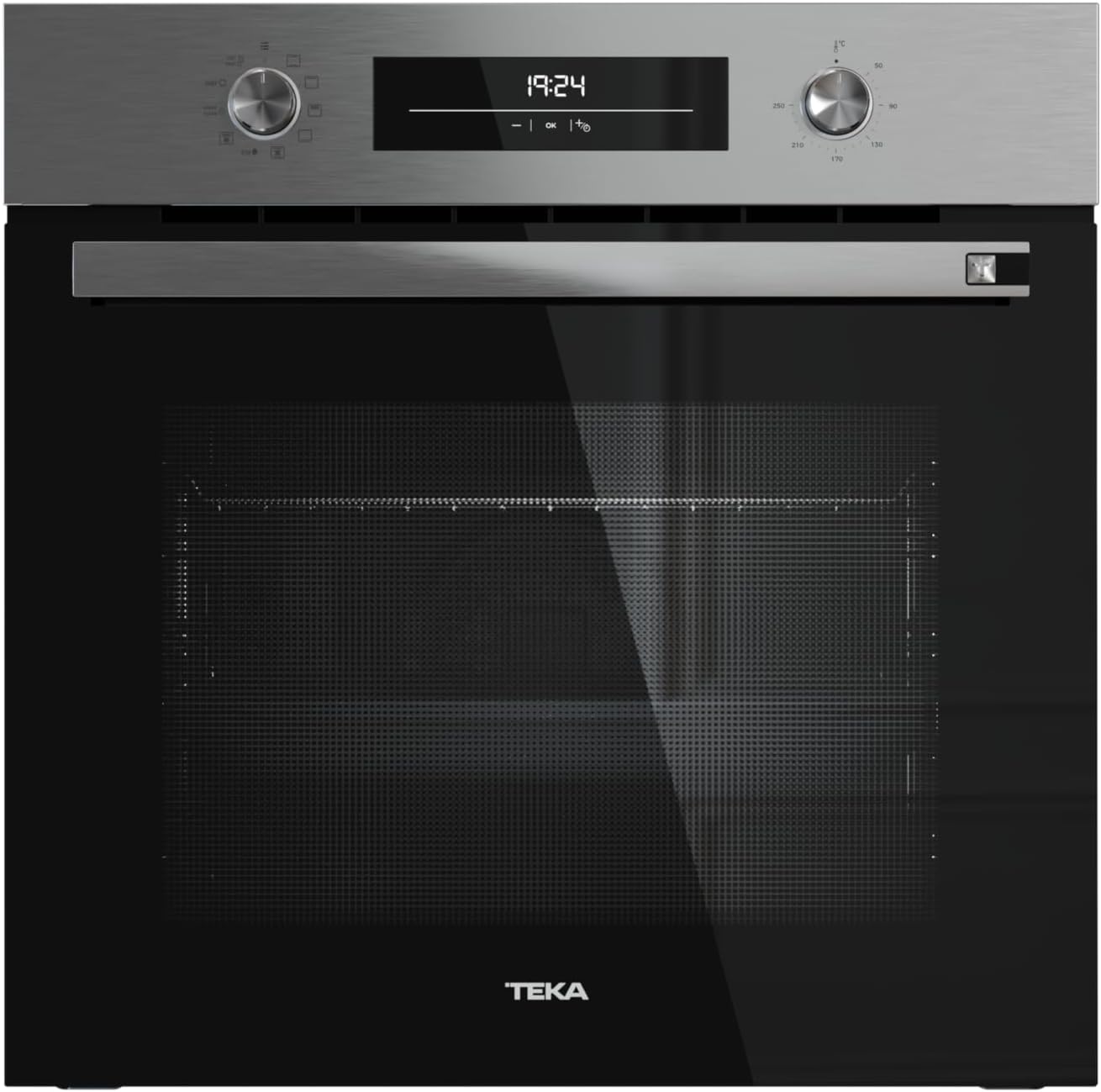 TEKA Horno Multifunción 60cm con 8 Funciones, Limpieza HydroClean, Funciones Chef, Guías Telescópicas Plus Extension, Modelo NEO HSB 6360