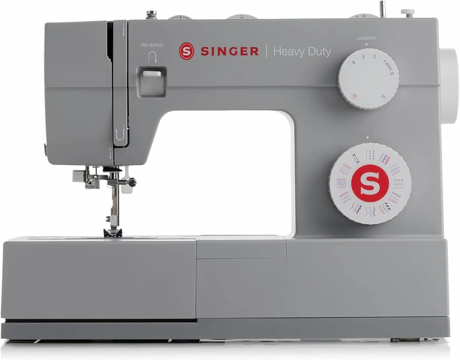 Singer Heavy Duty 4432 Mechanical Sewing Machine, 32 Stitches, Powerful Motor, Automatic Eyelet, Automatic Threader, Stainless Steel Reinforcement Plate
