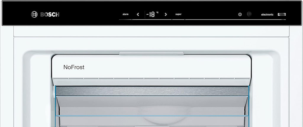 Bosch GSN51AWCV Serie 6 - Congelador independiente, 161 x 70 cm, 175 kWh por año, color blanco, 290 L, tamaño XXL, iluminación LED, VarioZone, NoFrost