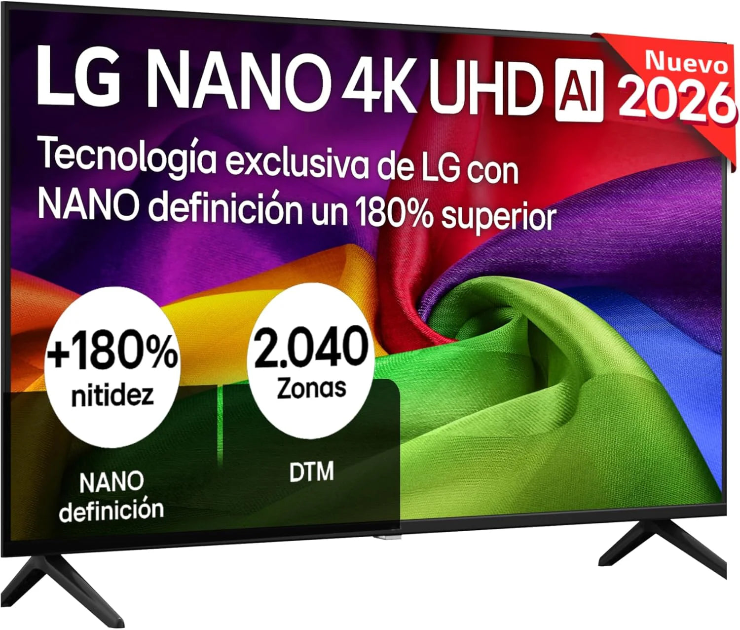 LG 65UA73006LA - TV 65", UHD 4K, WebOS 25, Ultimate IA, HDR10 Pro, Super Upscaling, Dolby Digital Plus, Google Assistant, Black