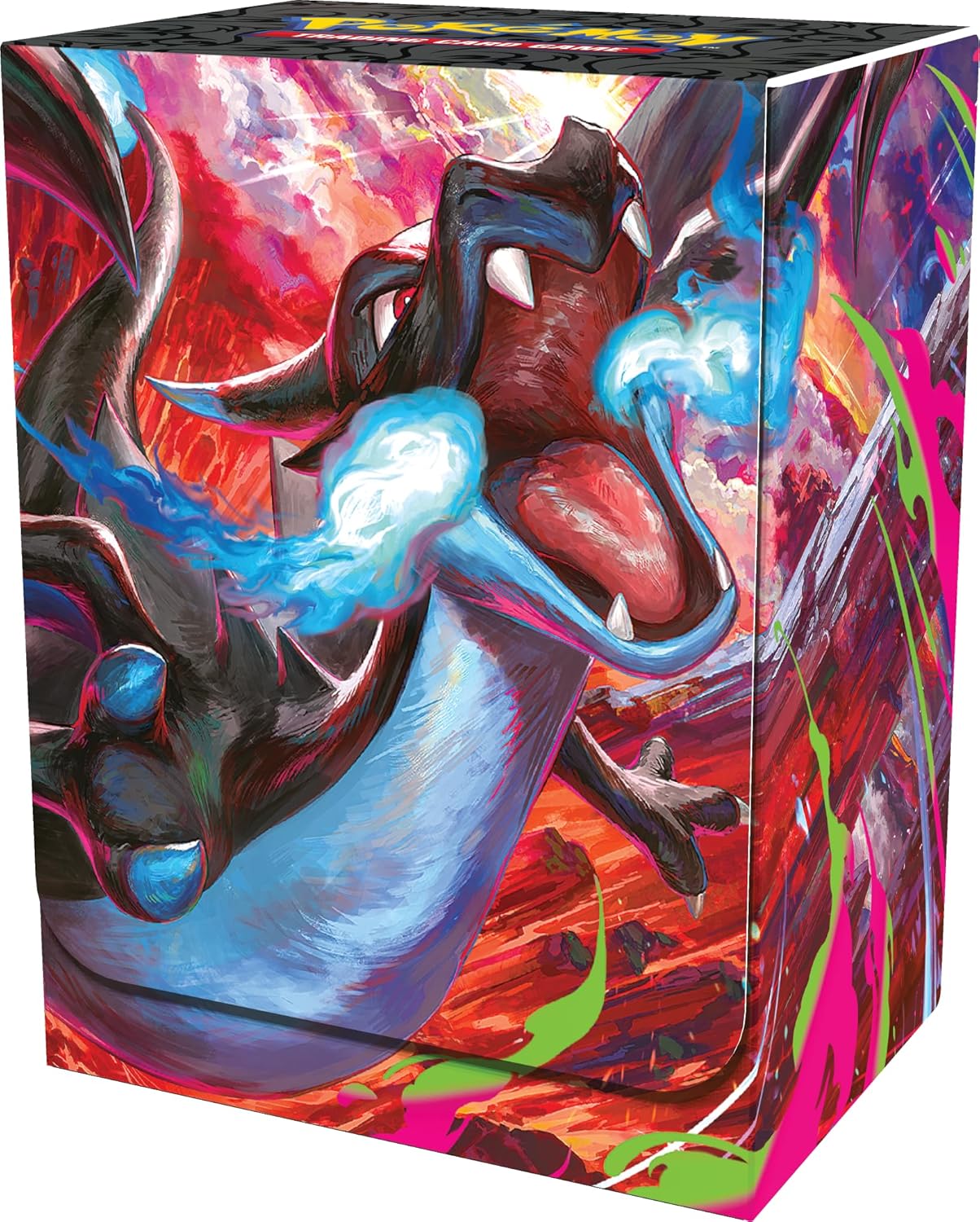 Pokémon: Colección Ultra Premium Mega Charizard X-ex del JCC Pokémon (Dos Cartas promocionales holográficas, 18 Sobres de expansión y Accesorios Premium)