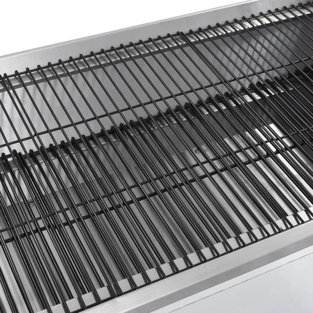 Parrilla De Barbacoa Con Asador Y Motor Eléctrico Vidaxl