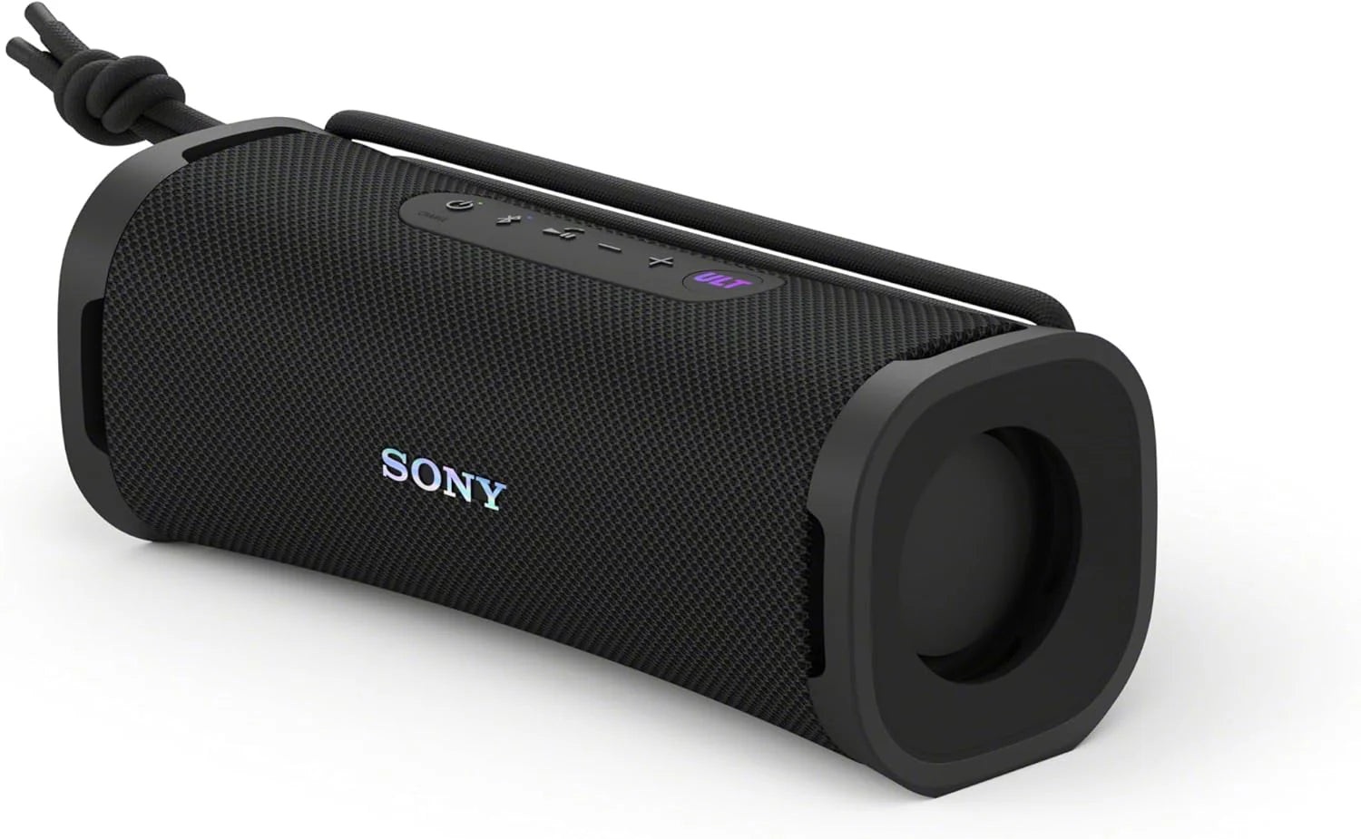Sony ULT Field 5, Powerful Bluetooth Portable Speaker, 25 H Battery, 2 ULT Power Sound Modes, Water and Dust Resistant, 360 Lights, Removable Shoulder Strap, Compact, Black