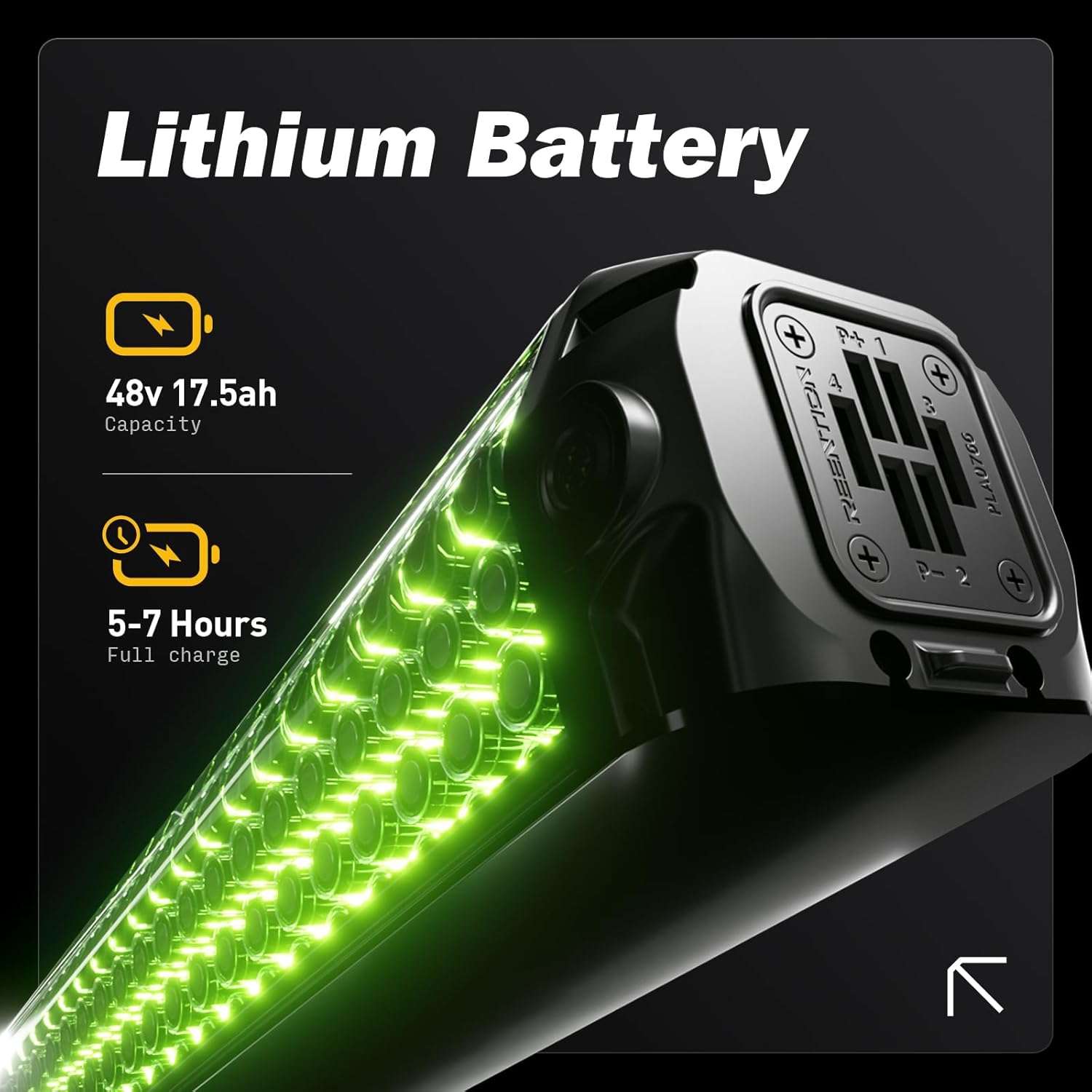 Bicicleta eléctrica todoterreno de 26 pulgadas y 70 NM para adultos con batería de iones de litio desmontable de 48 V 17.5 AH, 7 velocidades con amortiguadores dobles y freno de disco