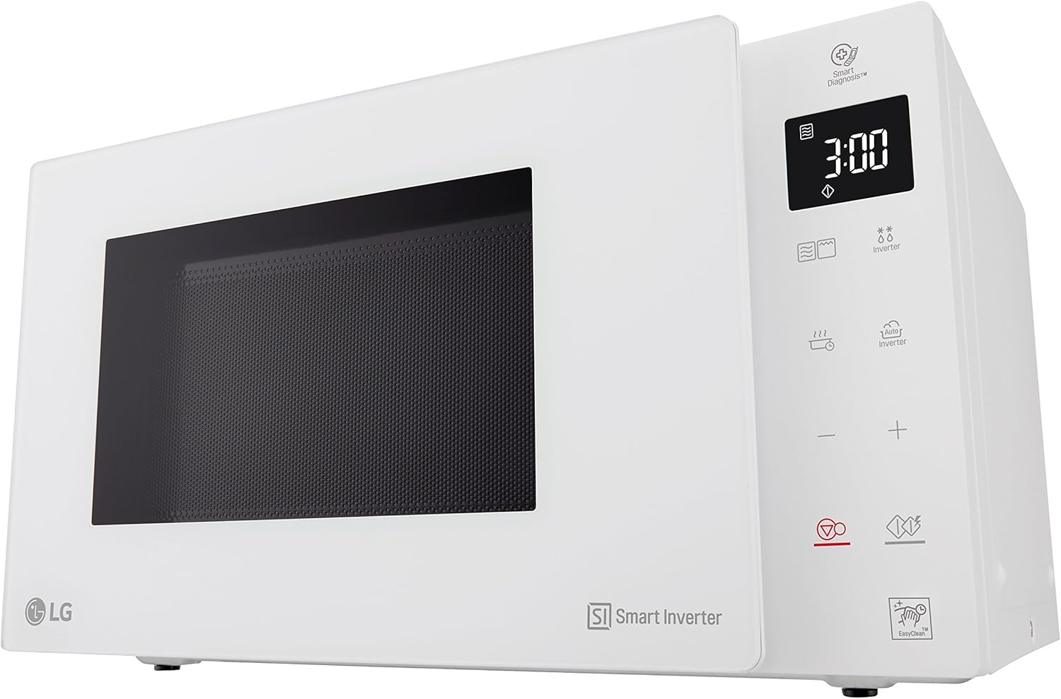 LG MH6535GIS Mikrowelle mit   Inverter Technologie & Quarz Grill, 25 Liter Kapazitt, 1000 W, Automatikprogramme, einstellbare Leistungsstufen für optimales Garen und EasyClean-Funktion, Schwarz