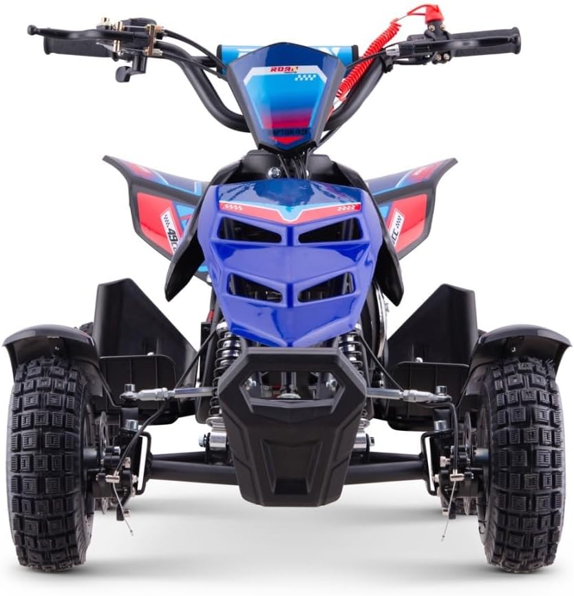 Miniquad Infantil Gasolina Raptor-R4 49cc (Gasolina Mezcla), Azul, niños de 4 a 10 años