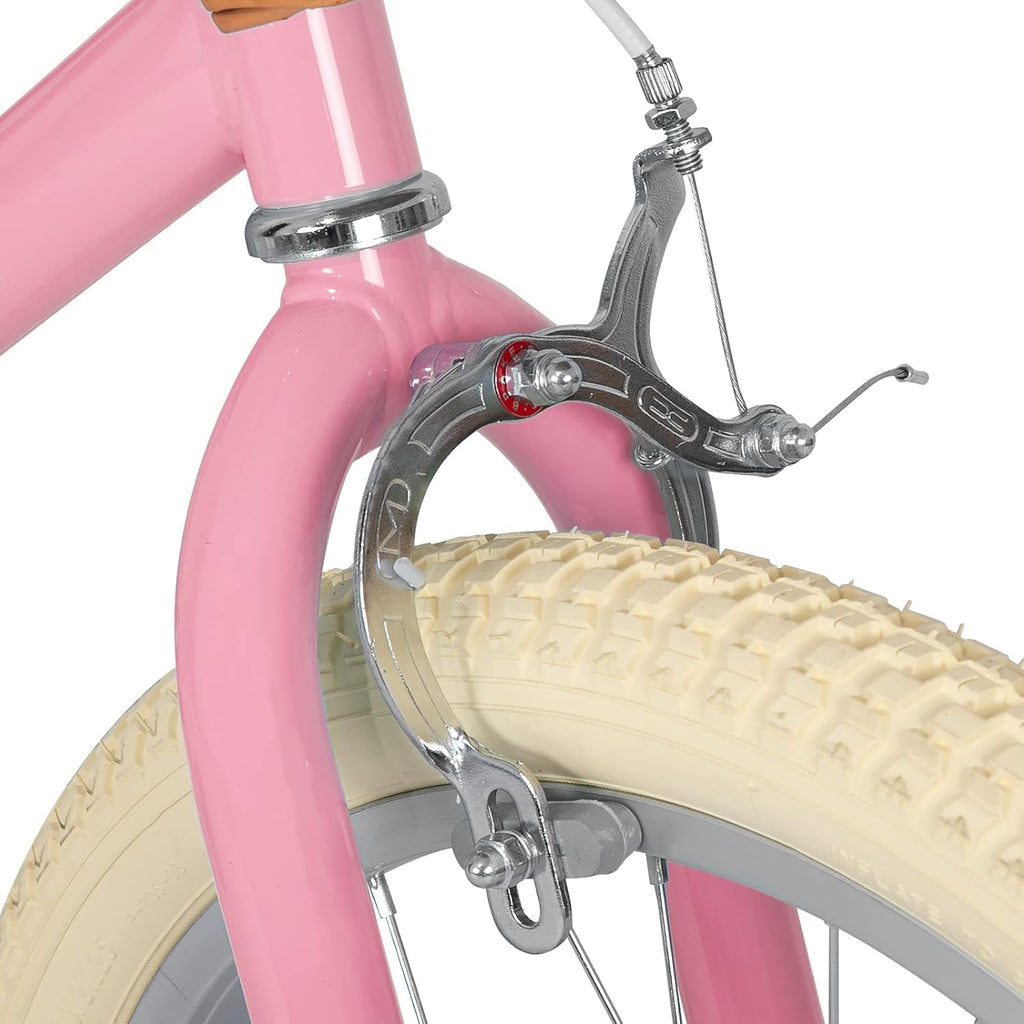 JOYSTAR 12/14/16/18/20 Pulgadas Bicicleta para niñas de 2 a 9 años, Bicicleta para niñas 12/14/16/18 Pulgadas con Cesta y estabilizadores, 20 Pulgadas con Caballete