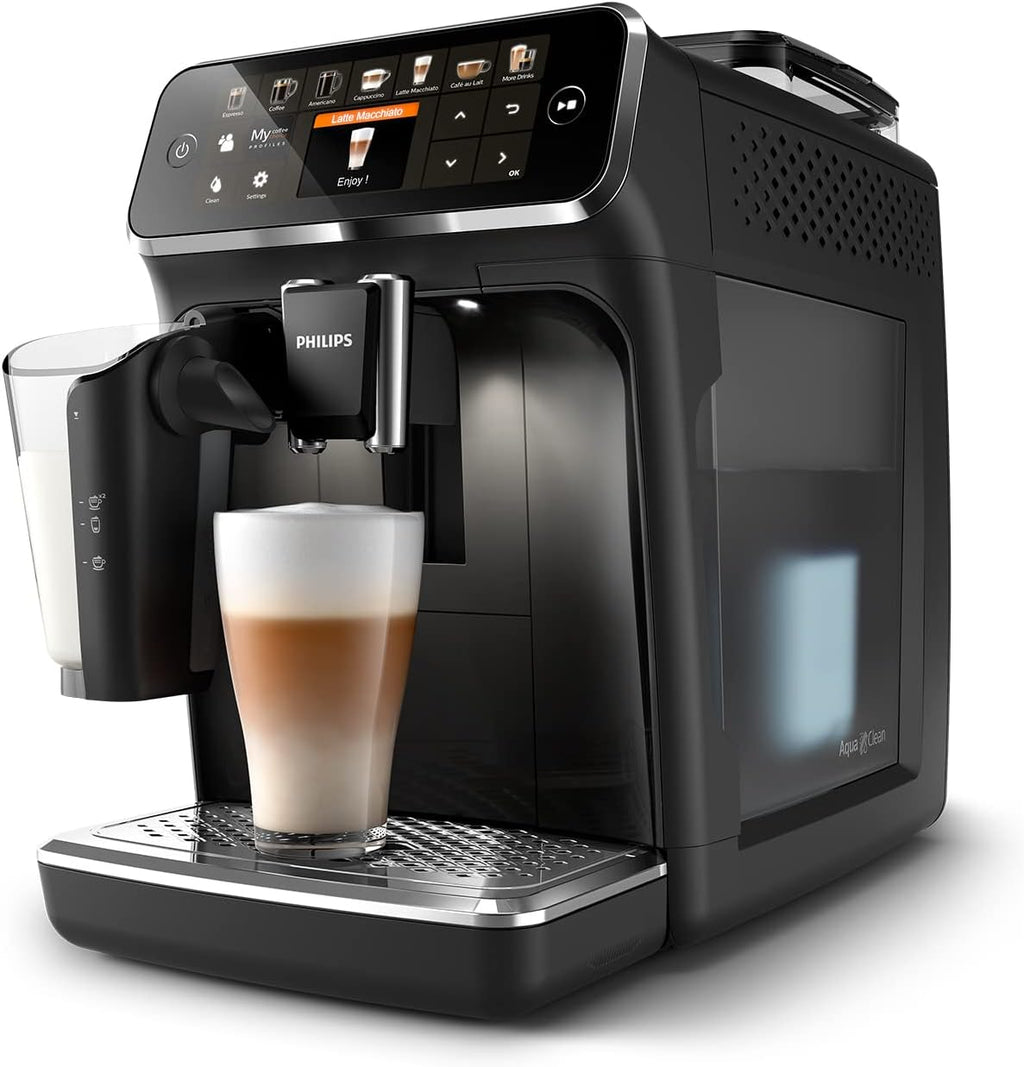 Serie 5400 Cafetera Superautomática - Sistema de Leche LatteGo, 12 Variedades de Café, Pantalla Intuitiva, 4 Perfiles de Usuario, Negro (EP5441/50)
