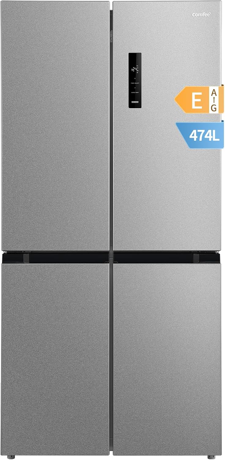 Comfee ' RCB169DK2(E) Refrigerator with Freezer/Height 150cm/Low Frost/Adjustable Temperature Refrigerator/LED Light/195 kWh/year/115L Refrigerator/59L Freezer/Black
