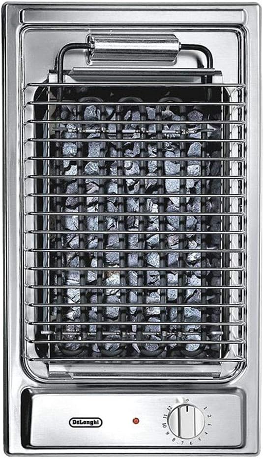 DeLonghi BQI 13-1 - Barbacoa (2400 W, Barbacoa, Eléctrico, Mesa, Grid, Acero inoxidable)