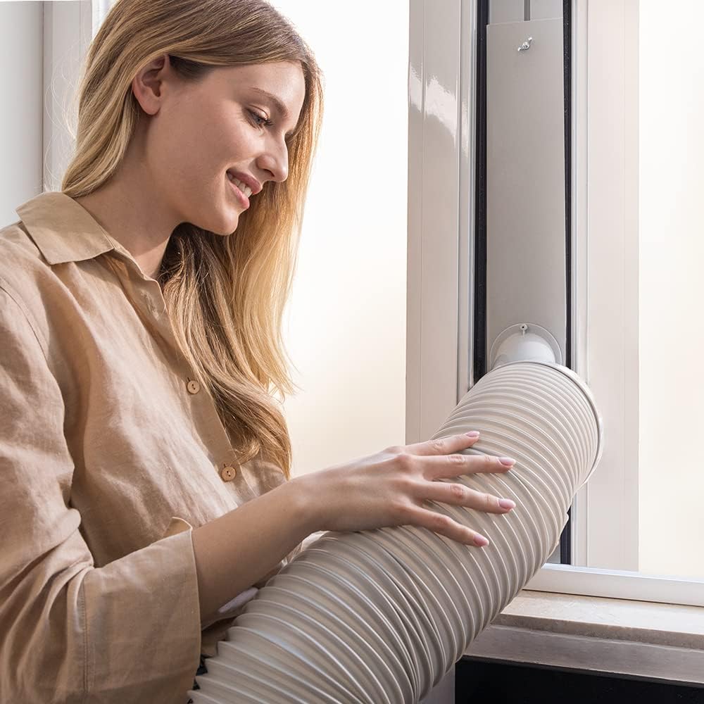 Cecotec Aire Acondicionado Portátil con Mando a Distancia ForceClima 7100. 7000 BTU, Bajo Consumo, Pantalla LED, 4 Modos, 2 Velocidades, Cobertura 15-20m2