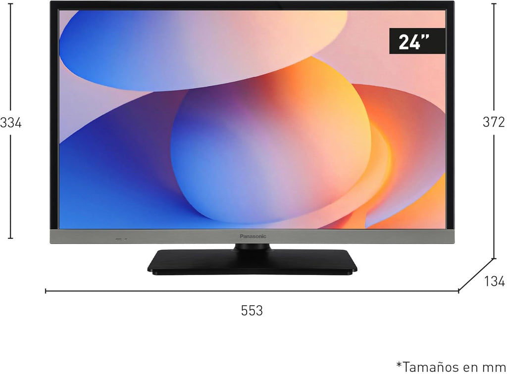 Panasonic TB-24S40AEZ, Serie S40 24 Pulgadas HD LED Smart TV, 2024, TiVo, Control De Voz Google y Alexa, Modo De Juego, Reproductor Multimedia, HDR, HDMI, WLAN, Experiencia Visual Excepcional