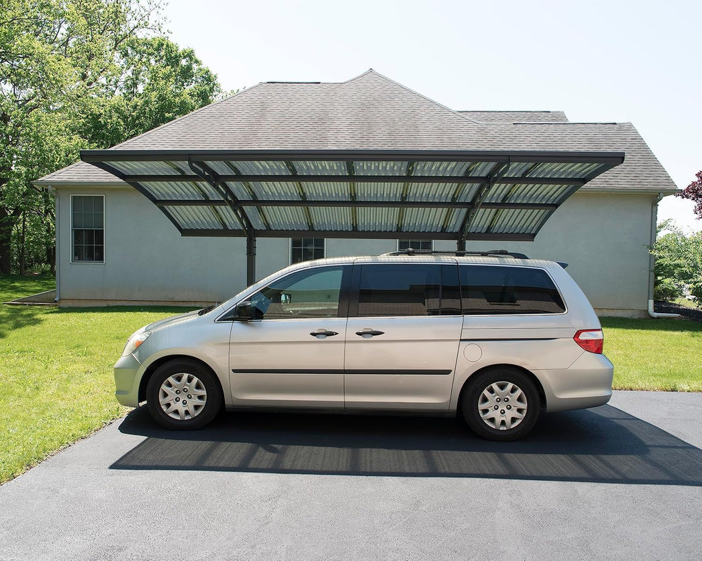 Canopia by Palram Carport Arizona 5000 en policarbonato, Aluminio Robusto e Inoxidable Que Protege el Coche de la luz Solar