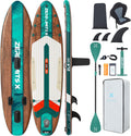 ZLX Tabla de Surf de Remo con Asiento de 320 cm, Inflable, para Adultos, Apta para Principiantes, Amplia y Estable, Antideslizante