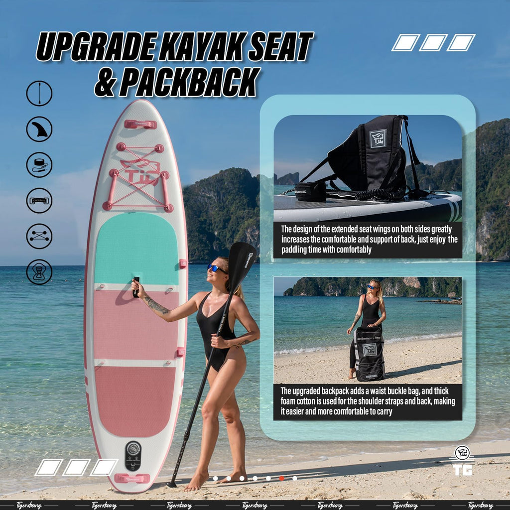 Tabla de surf de pie con remo, tabla de surf hinchable, colección Defender Pro